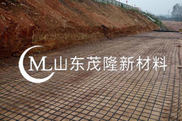 《荣县快速通道建设项目》钢塑土工格栅铺设